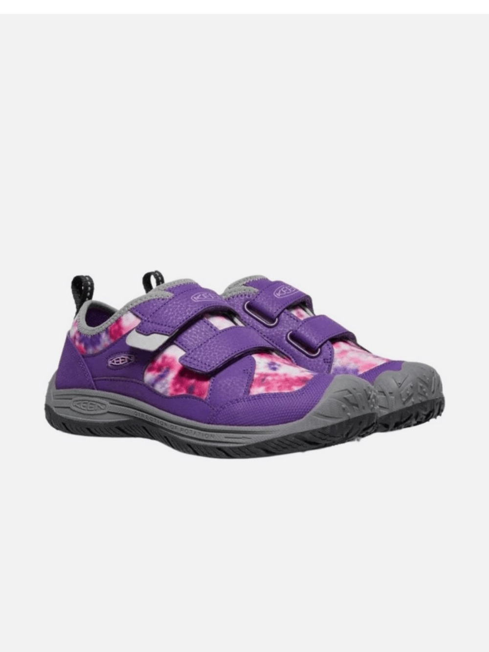 Keen Kids Purple and Pink Tie-Dye Hook-and-Loop Sneakers - girls size 3